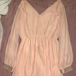 Alya Pretty Pink Dress with Pearls